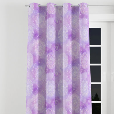 Abstract Curtains for bedroom - Modern Azwah Grommet Curtain - 1 Panel