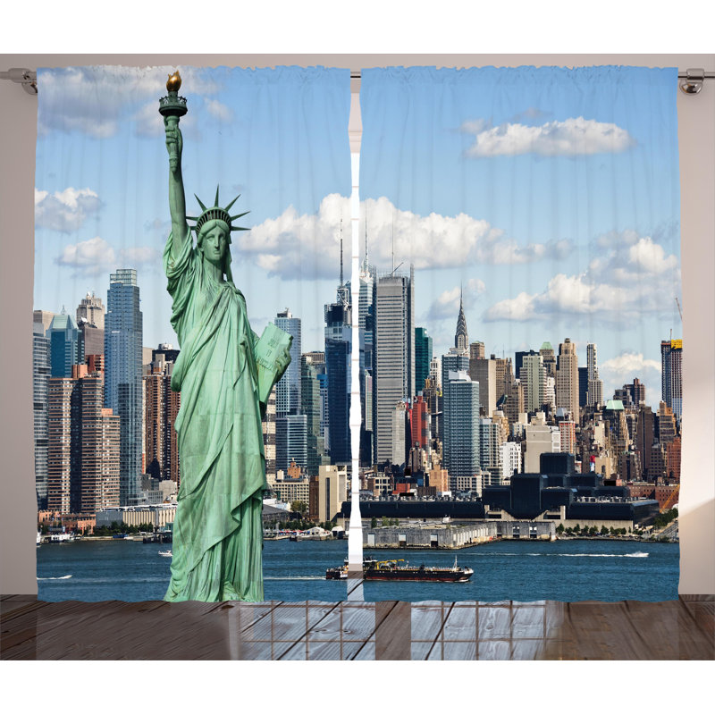 Semi Sheer Curtain Pair, 54" W x 108" L