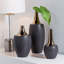 Vase de table en céramique graphite/doré Windcrest-910671512