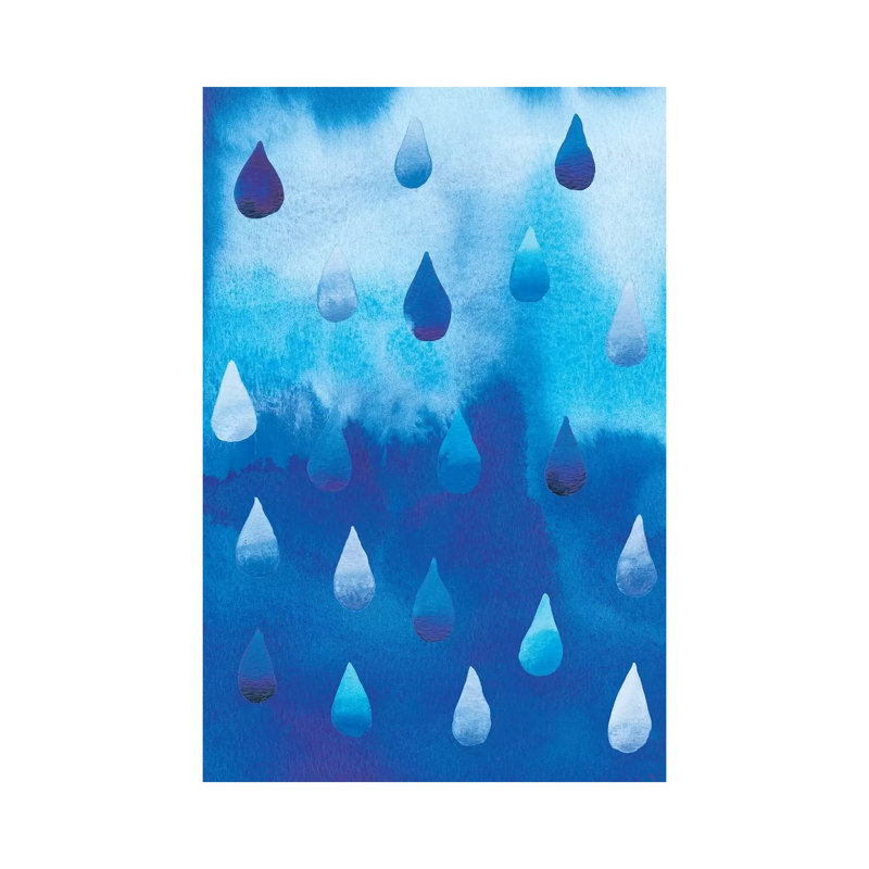 Drip Drop I 1 Piece Wrapped Canvas Painting, 30.48 cm H x 45.72 cm W