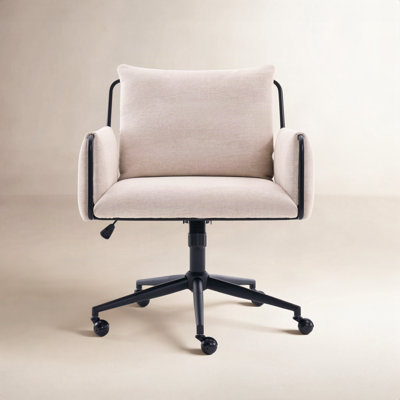 Arianna Height Adjustable Boucle Fabric Office Task Chair