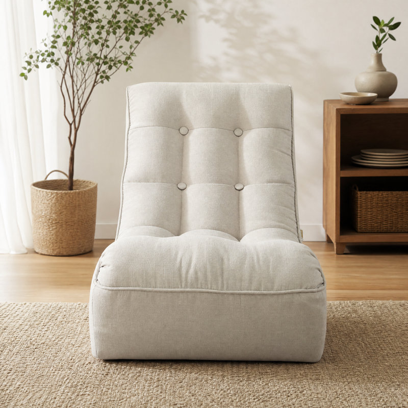 Fauteuil de sol pliable et réglable avec dossier à 4 positions