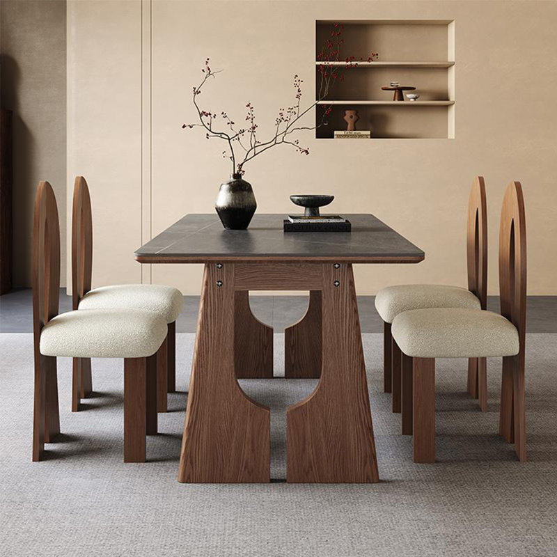 Ensemble de table de salle à manger luxueuse de style italien, H 29,5 po x L 55,1 po x l 31,5 po