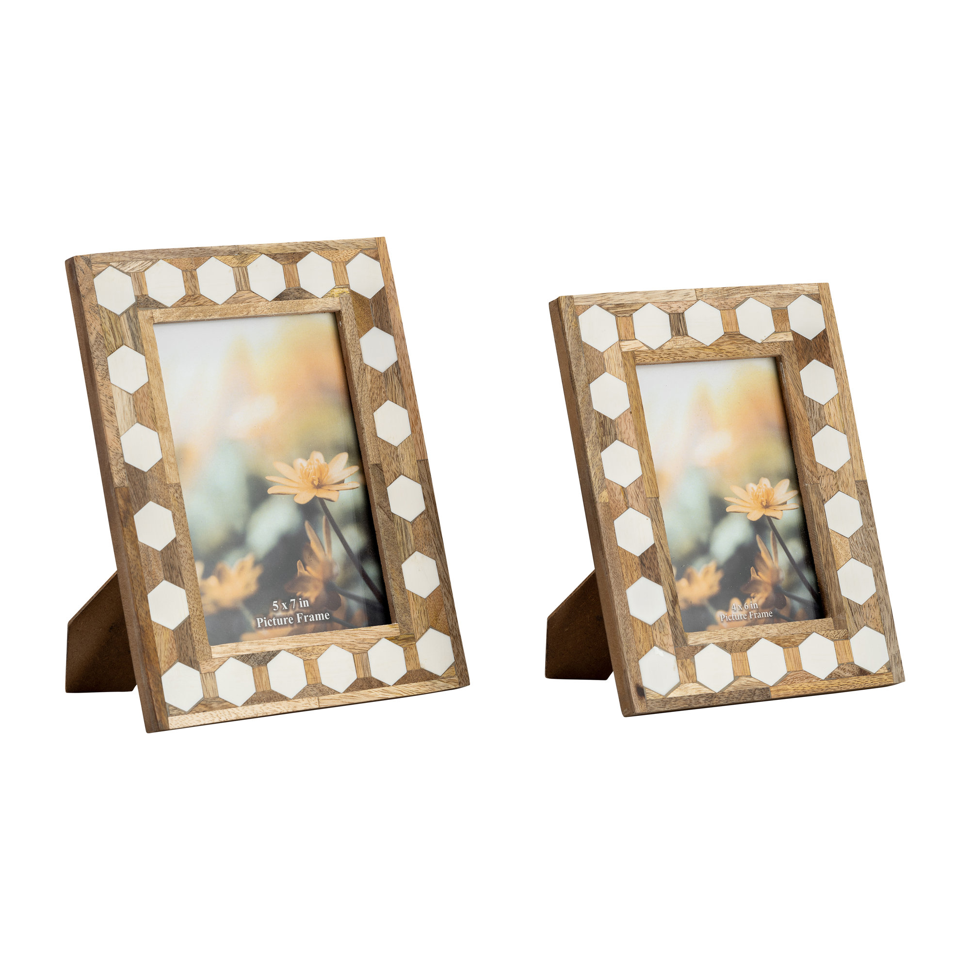 Sagebrook Home Bryher Decorative Photo Frame, 5" x 7"