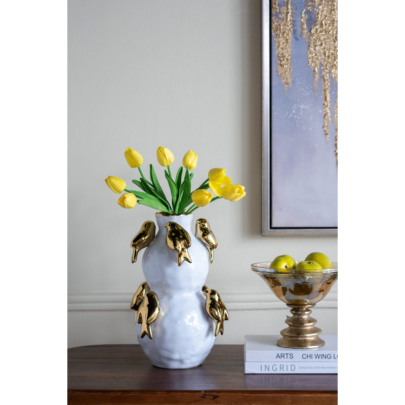 Vase en céramique à deux niveaux