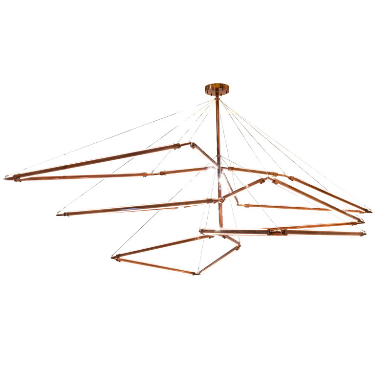Isotope LED Modern Linear Chandelier