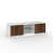 White/Dark Brown Wood