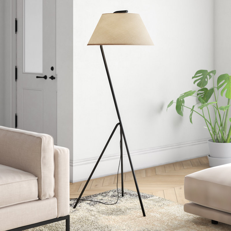Tadashi 154cm Black Tripod Floor Lamp