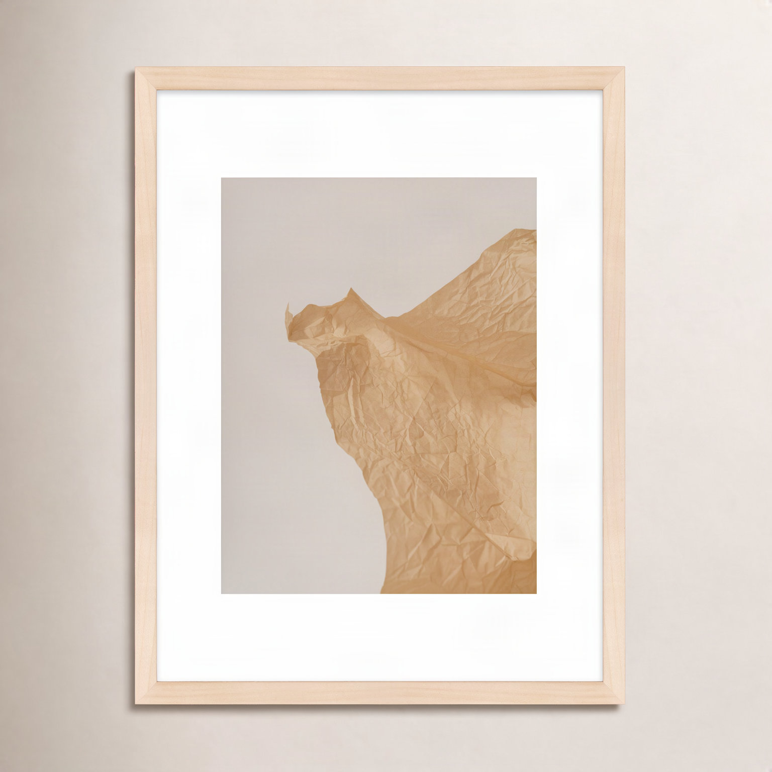Lorena "Unpackage 1" Photo Print, 25" H x 20" W x 1.25" D, Maple