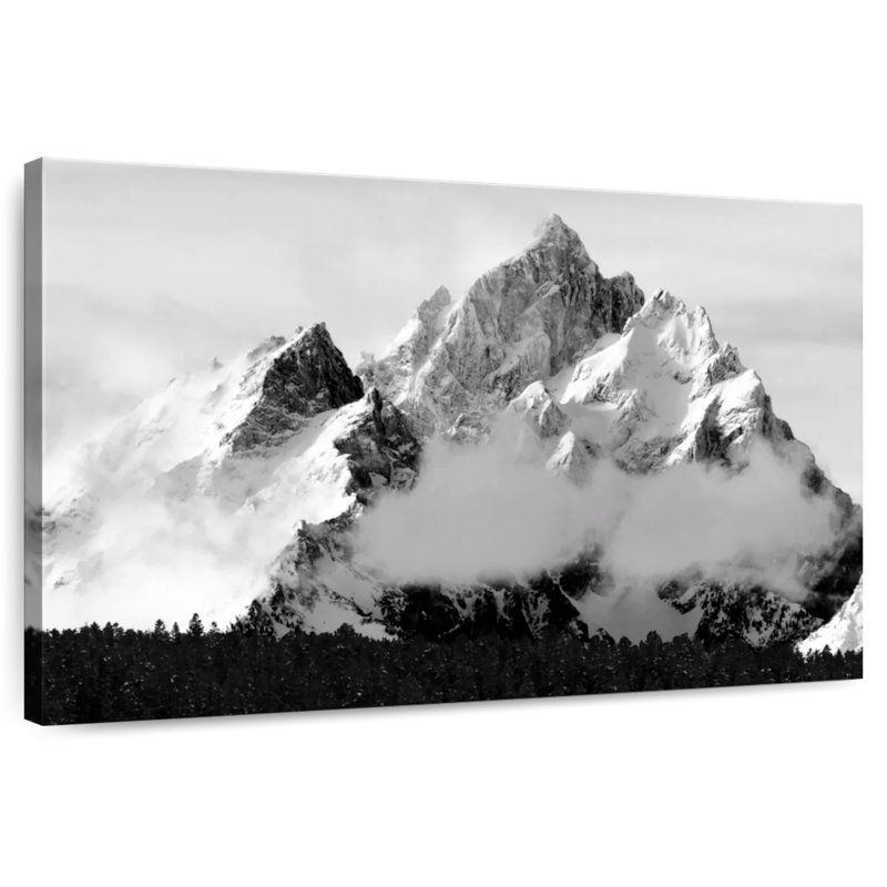 Grand Tetons enneigé Alvord, H 26 po x l 39 po