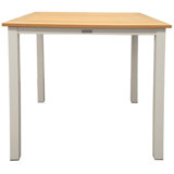 SoHo 36" Square Teak Aluminum Outdoor Counter Height Table