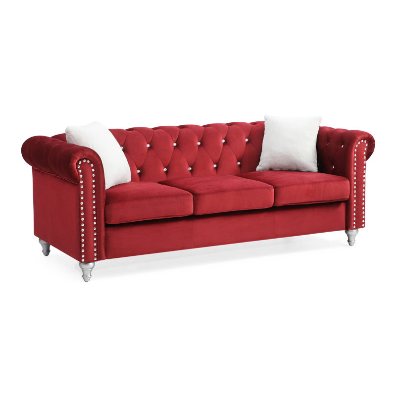 Canapé Paige G829A-S, BLEU, Bourgogne