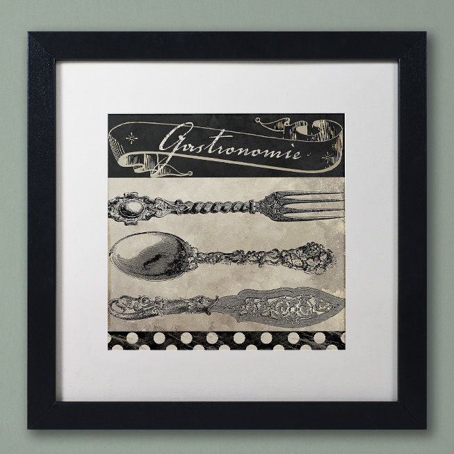 «Bistro Parisienne II» par Jadaya, impression encadrée, Blanc, H 16 po x l 16 po x P 0,5 po, Cadre noir