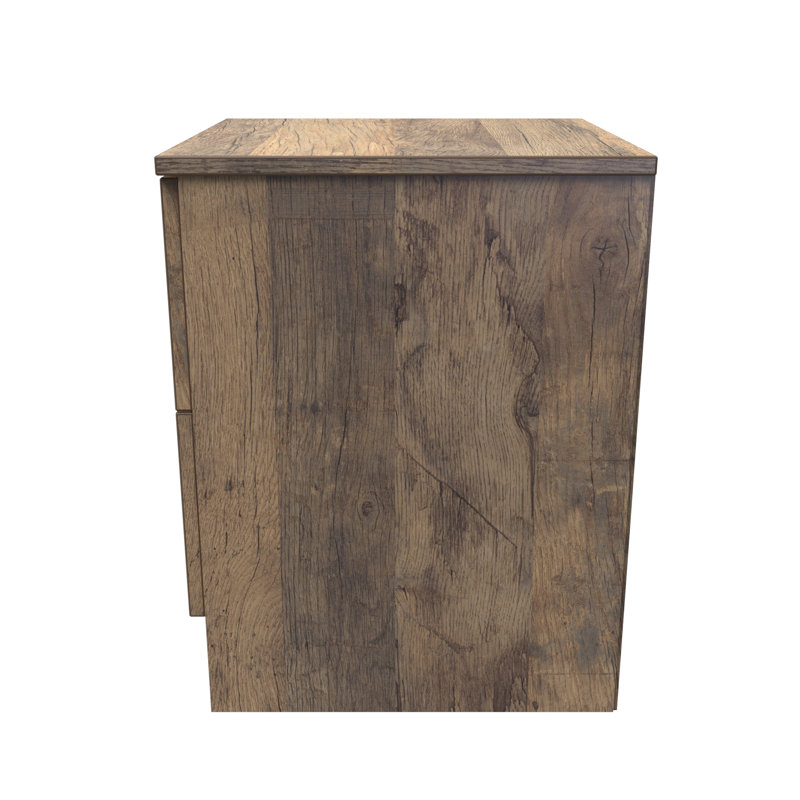 Fully Assembled Ratzlaff Manufactured Wood Bedside Table, Vintage Oak