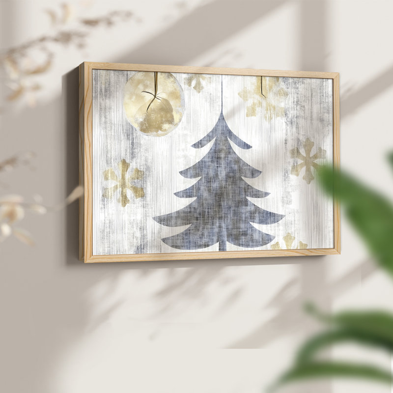 Chirstmas Art-CIII -Framed Print - Restickable, H 11 po x l 14 po, Naturel