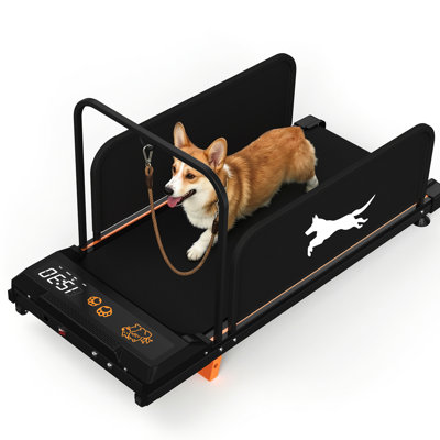 Small Dog Treadmill 2026 Edition - Exercise Machine For Medium Dogs' Indoor Training, 220 Lbs Load Capacity, Multifunctional Monitoring, 35.43"x14.76" Running Belt, Can Be Used By People Quiet Motor