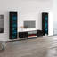 Meuble audio-vidéo flottant noir 103,6 po Luxe-Luxe-1118650368