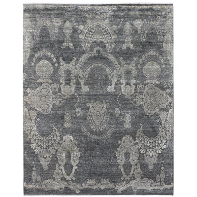 Pearl Hand-Knotted Taupe 9' X 12'