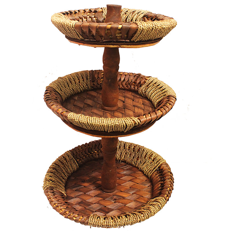 Hesperia Wood Tiered Stand