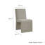 Chaise d'appoint de salle à manger rembourrée en tissu Emory-108298285