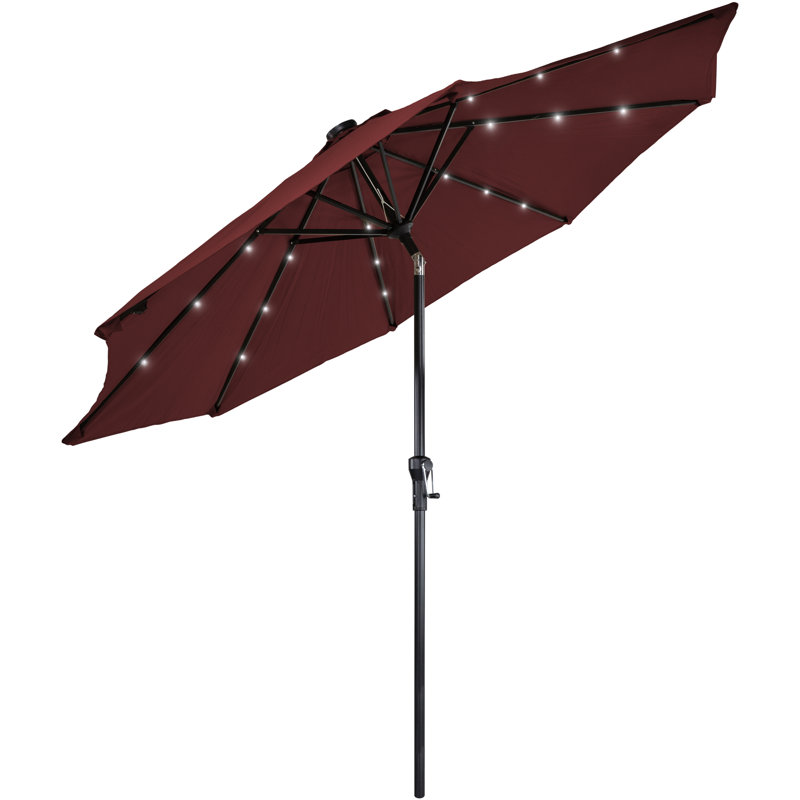 Parasol de marché 9 pi, Rouge