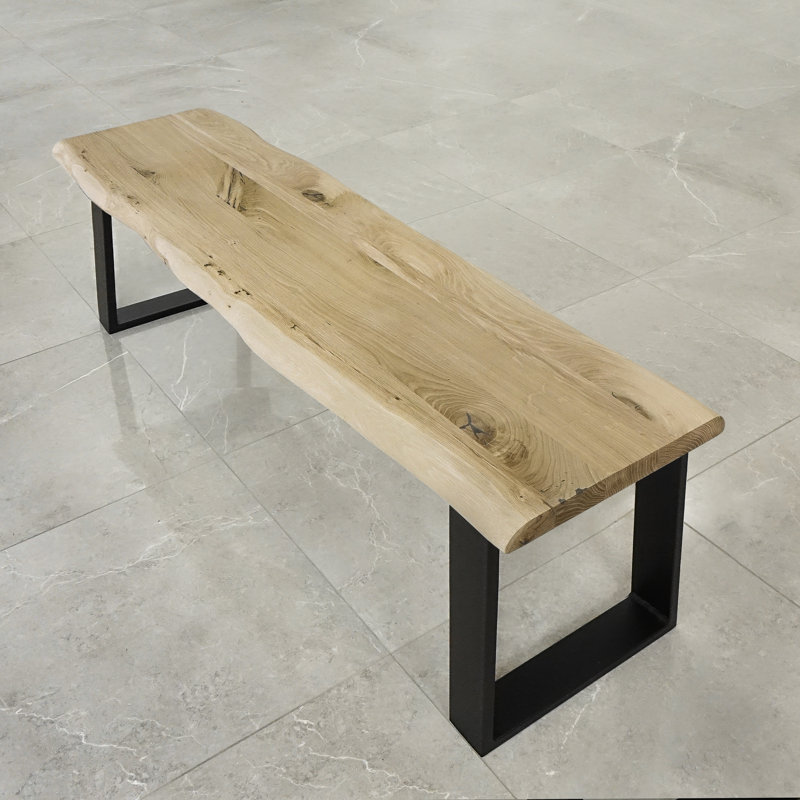 Johnson Solid Wood Bench, Unfinished, H49 x  W140 x D40cm