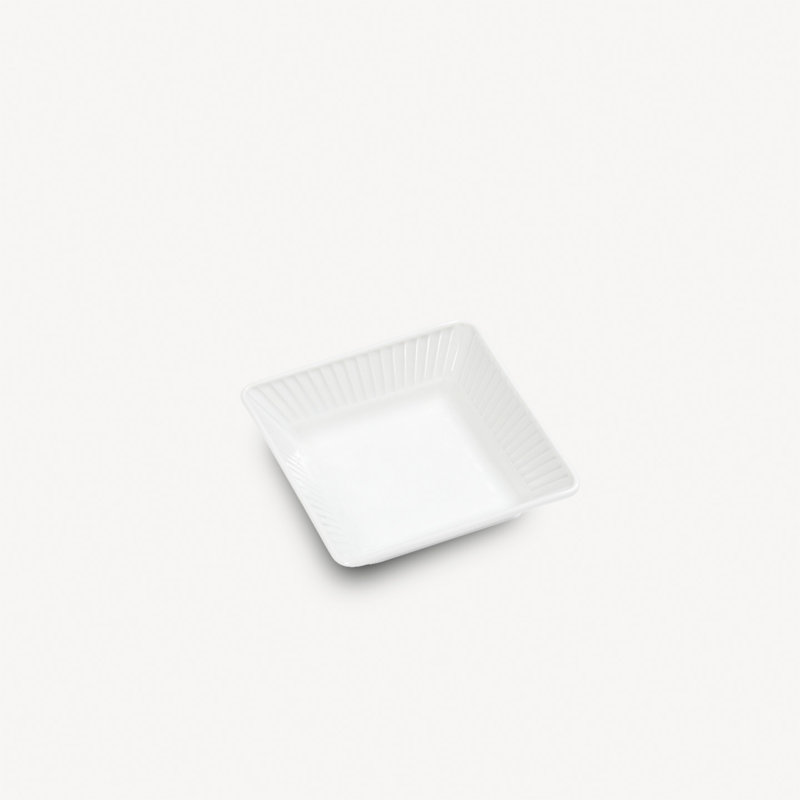 Plisse Square Dish, 4.25" x 4.25"