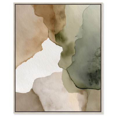 Aqueous Earth on Beige I Canvas Print Nature Decor by Art Remedy