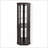 Lighted Corner Curio Cabinet - Elegant Glass Display Case For Living Room & Bar Storage - Perfect For Antique Collections & Wine - Includes Built-In Lighting - BLACK