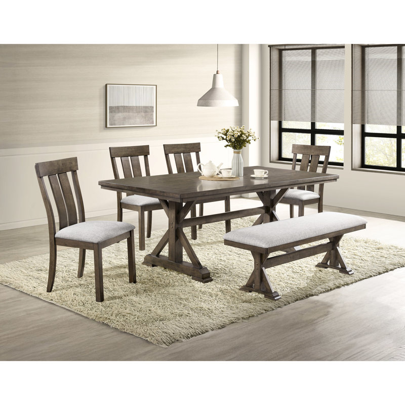Meuble de salle à manger rembourré rustique 1pc