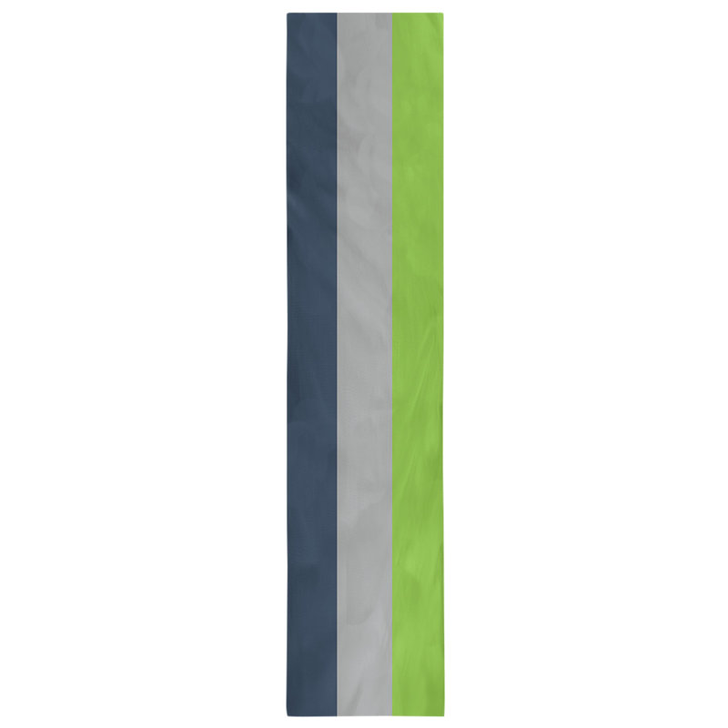Minnesota Basketball Table Runner, 90" L x 16" W, Navy/Gray/Aurora Green, Poly Twill