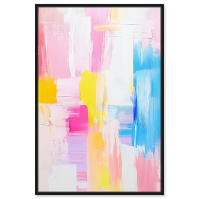 «Joyful Abstraction I», toile de couleur moderne abstraite par Art Remedy
