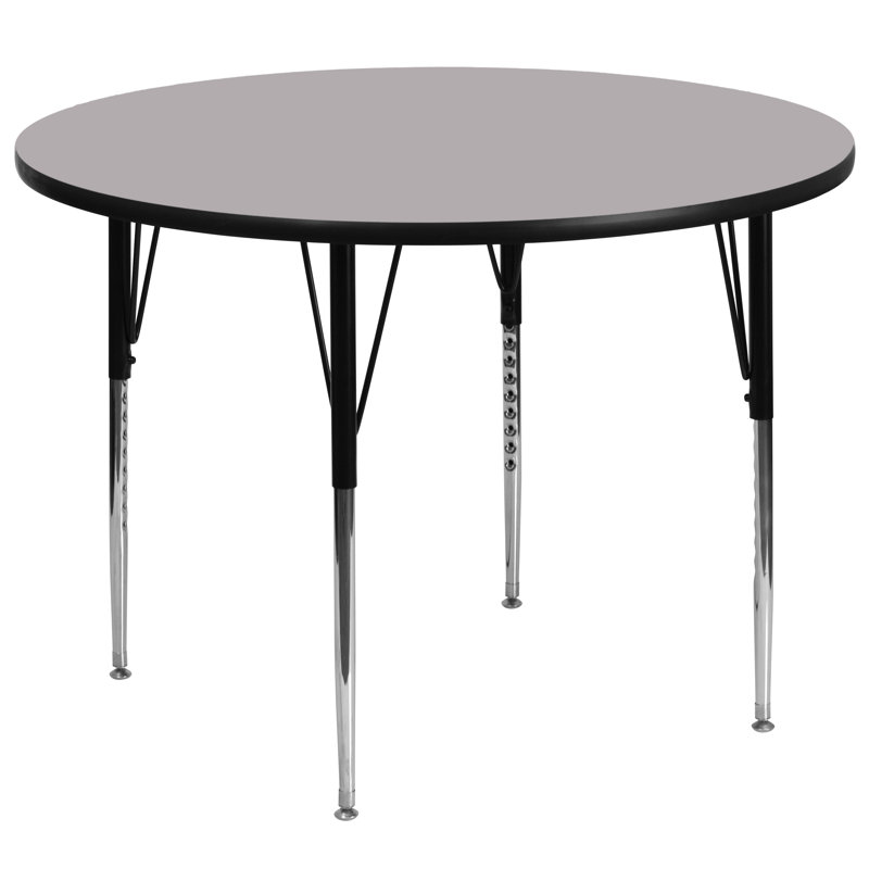 Table d'activité 42 po Goddard, L 60 po x P 60 po x H 21,125 po - 30,125 po, Gris