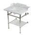 Marble White/Polished Nickel