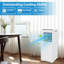 8000 BTU Portable AC - 3-in-1 Cool/Dehumidify/Fan for 300SqFt Remote 24H Timer  Sleep ModeWhite