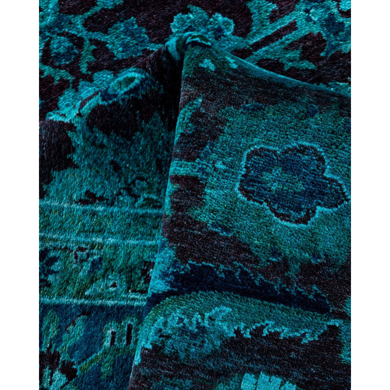 Overyed One-of-a-Kind Rectangle 6'2" X 9'3" Hand Knotted Area Rug