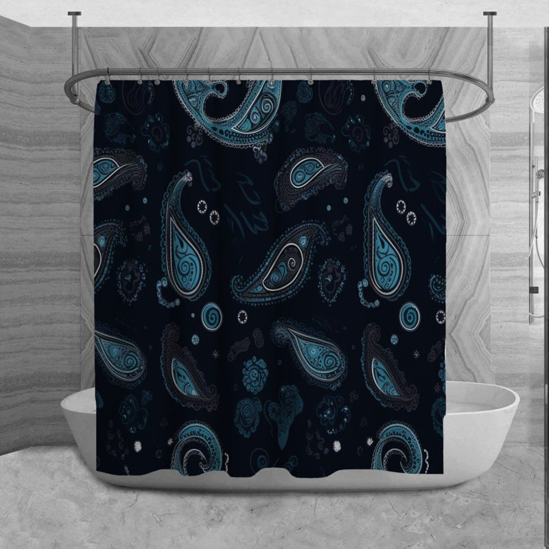 Rideau de douche Rizika, H 73 po x l 70 po