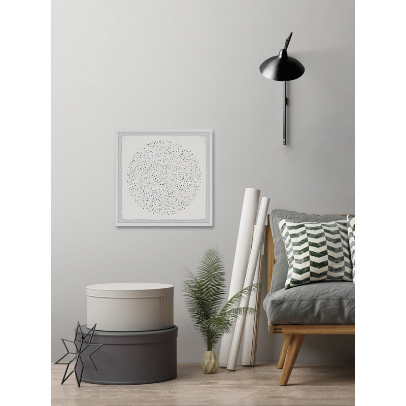 «Fragmented Dots» par Marmont Hill - reproduction de cadre photo, L 12 po x H 12 po
