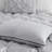 7 Piece Tufted Comforter Set Grey Cal King