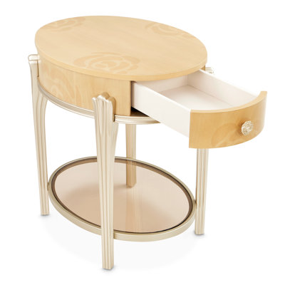 Camellia Field Caramel End Table