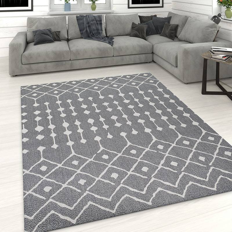 Crumbley Southwestern Cotton Hand Woven Area Rug, Rectangle 60 x 90cm
