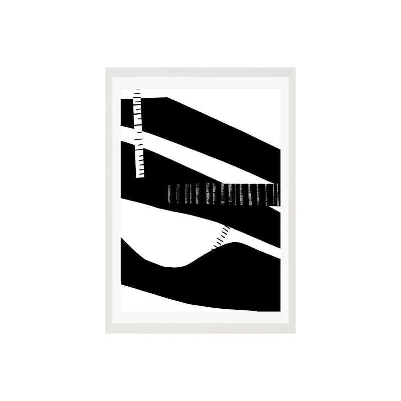 Nyeusi Nyeupe, Pas de tapis, Toile avec cadre flottant noir, H 16 po x l 12 po
