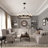 Philadelphia 12 - Light Dimmable Wagon Wheel Foyer Chandelier with Hand Blown Glass Accents-2045999927
