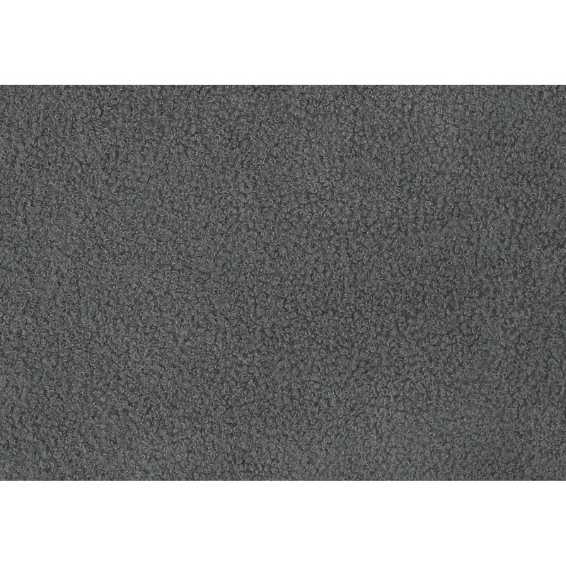 Cadre de lit double capitonné gris foncé Boucle, approprié pour un décor de chambre à coucher transitionnel, structure et structure en bois massif, profil bas avec rembourrage confortable pour chambre à coucher, fabrication d'ingénierie,