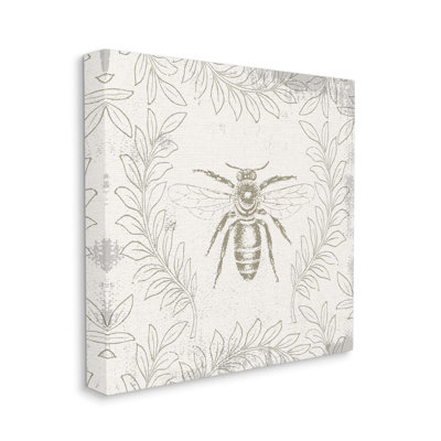 " Bee Floral Pattern " Painting