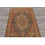 Tapis traditionnel roux en laine noué à la main Tabriz 4 pi 4 po x 6 pi 1 po
