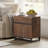 Nellie 2 Pack Modern End Table With 2 Drawers, Farmhouse Sofa Table With Black Square Leg, Wood Rustic Side End Table For Living Room, Nighstand For Bedroom, Oak-418429399