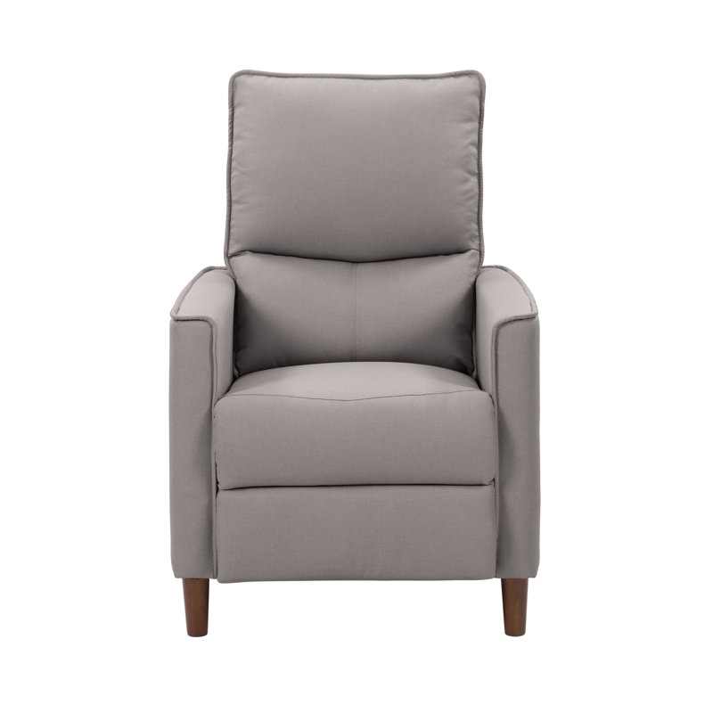 Fauteuil inclinable rembourré manuel, Gris clair
