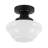 Beryl 1-Light Schoolhouse Opal Glass Mushroom Shaped Flush Mount Ceiling Light-35147684