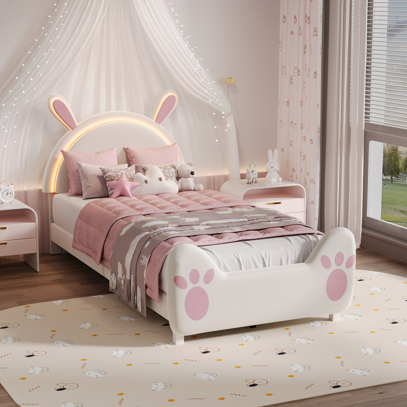 Upholstered Bed, European Single (90 x 200 cm)